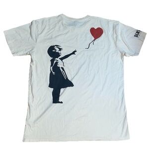 Rare Banksy Limitless London “Girl With Balloon” Tee Embroidered